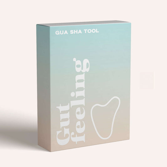 Gutfeeling gua sha verpakking rozenkwarts jade steen